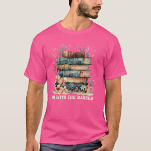 Grappige retro ik ben met de verboden boeken Flora T-shirt