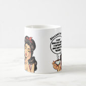 Grappige retro ik niet stijgen en schijnen aangepa koffiemok (Center)