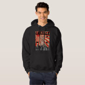 Grappige Retro Japans Catzilla Sphynx Kat Hoodie (Voorkant volledig)
