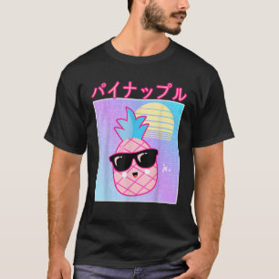 Grappige Retro jaren 90 Japanse Kawaii Ananas met T-shirt