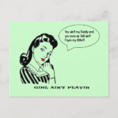 Grappige  retro je sint mijn vader briefkaart (Voorkant)