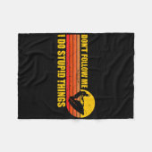 Grappige Retro Jetski Jetski Vaart Vintage Fleece Deken (Voorkant (Horizontaal))