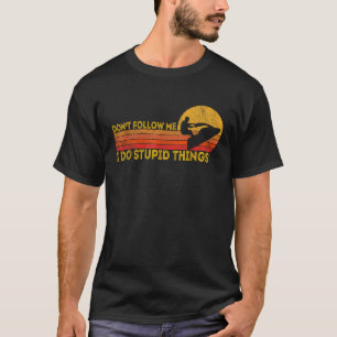 Grappige Retro Jetski Jetski Waterjet Vintage T-shirt