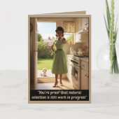 Grappige retro kaart (Voorkant)