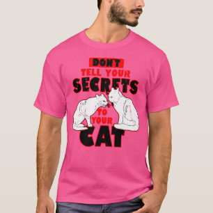 Grappige Retro Kat Liefhebber Slogan Meme Gift Voo T-shirt