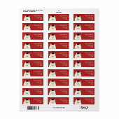 Grappige Retro Kat Retouradres Sticker (Full Sheet)