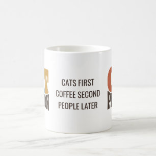 Grappige Retro Katten Persoon Huisdier Kattenliefh Koffiemok