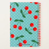 Grappige retro kersen afschuwelijk idee citaat notitieboek (Achterkant)