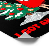 Grappige Retro Kerst Oeps Ik Heb Nog Een Boom _1 Poster (Hoek)
