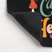 Grappige Retro Kerstmannen Cute Helper Muismat (Hoek)