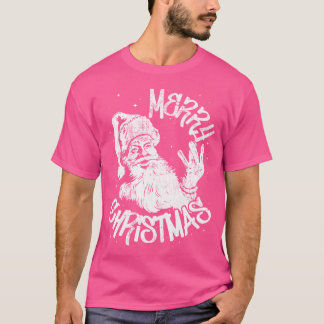 Grappige retro kerststallen Westside West Coast H T-shirt
