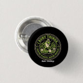 Grappige Retro Kikker Badge Ik Begraaf Dingen Tuin Ronde Button 3,2 Cm (Voorkant /achterkant)