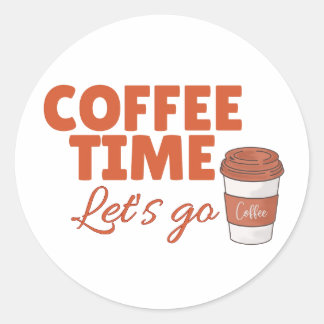 Grappige Retro Koffie Liefhebber Sticker