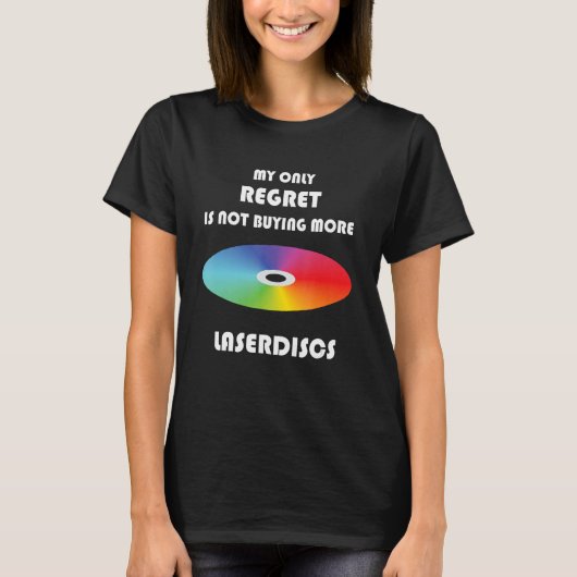 Grappige Retro Laserdisc 1 T-shirt (Voorkant)