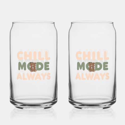 Grappige Retro Luie Dag Spreuk Blikvorm Glas (Voorkant)