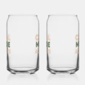 Grappige Retro Luie Dag Spreuk Blikvorm Glas (Rechts)