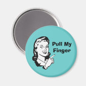 Grappige retro magneet (Voorkant / Achterkant)