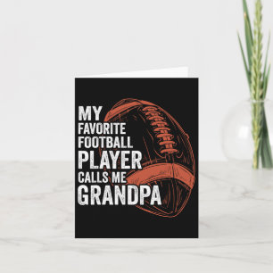Grappige retro Mijn favoriete Football speler noem Kaart