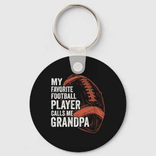 Grappige retro Mijn favoriete Football speler noem Sleutelhanger