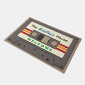 Grappige Retro Muziek Cassette Mixtape Custom Home Deurmat (Schuin)