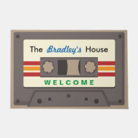 Grappige Retro Muziek Cassette Mixtape Custom Home