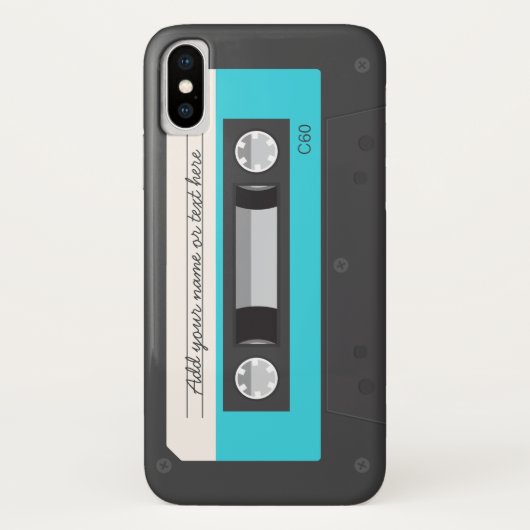Grappige Retro Muziek Cassetteband Case-Mate iPhone Case (Achterkant)