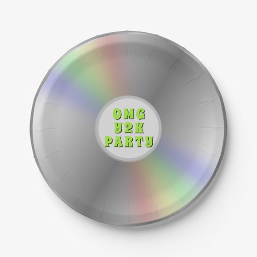 Grappige Retro Muziek CD Disc Y2K Party Paper Bord (Voorkant)