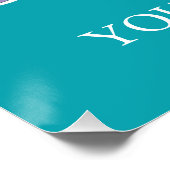 Grappige Retro Paddenstoelen Groovin Bloemen Zwart Perfect Poster (Hoek)