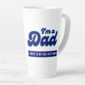 Grappige retro papa - Koffie is mijn enige hoop bl Latte Mok (Rechterhoek)