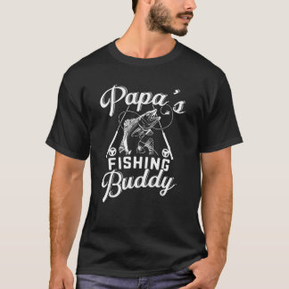 Grappige Retro Papa's Visvriend - Vissen T-shirt