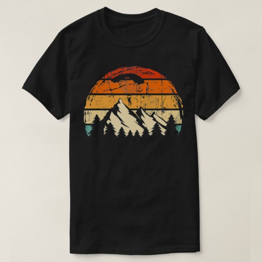 grappige retro Paraglider Thermal T-shirt (Design voorkant)