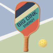 Grappige Retro Pickleball Paddle - Grote Dink Ener