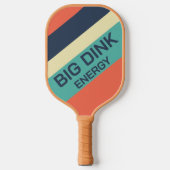 Grappige Retro Pickleball Peddel - Grote Dink Ener Paddle (Voorkant)