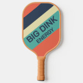 Grappige Retro Pickleball Peddel - Grote Dink Ener Paddle (Achterkant)