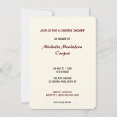 Grappige retro pin up lingerie douche kaart (Achterkant)