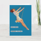 Grappige retro pinup kaart (Voorkant)