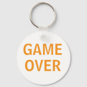 Grappige Retro Pixel Game Menu Sleutelhangers (Achterkant)