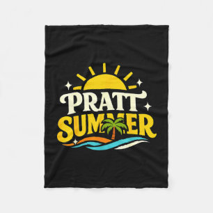 Grappige retro pratt zomer california politiek fleece deken