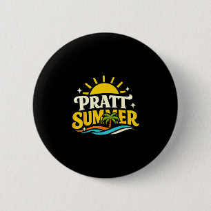 Grappige retro pratt zomer california politiek ronde button 5,7 cm