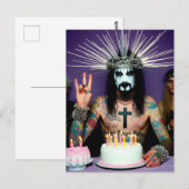 Grappige Retro Punk Rock Gotische Verjaardagsfeest Briefkaart (Voorkant / Achterkant)