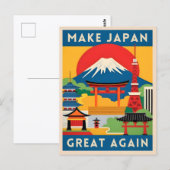 Grappige Retro Reizen Japan Toerisme Humor Briefkaart (Voorkant / Achterkant)