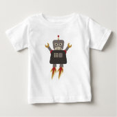 Grappige Retro Rocket Robot (Voorkant)