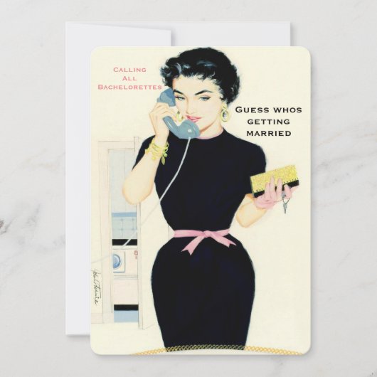 Grappige retro roddel kaart (Voorkant)