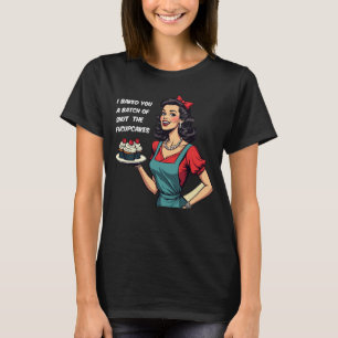 Grappige retro sarcastische houding fucupcakes T-s T-shirt