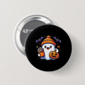 Grappige Retro Schattigee Halloween Ghost Pumpkin Ronde Button 5,7 Cm (Voorkant /achterkant)