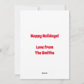 Grappige Retro Sci-Fi Sinterklaas Buitenaardse Ker Feestdagenkaart (Achterkant)