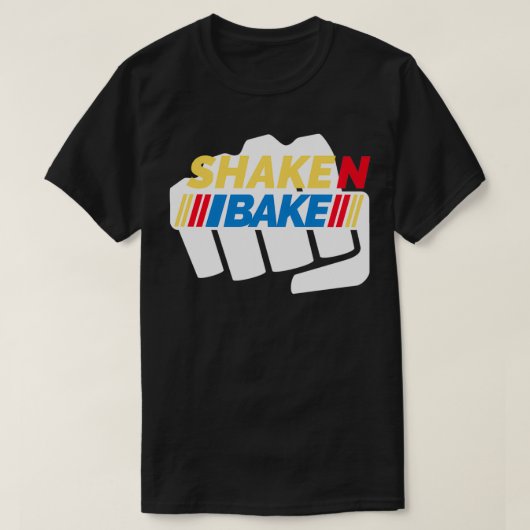 Grappige Retro Shake N Bake Gelijkenis T-shirt (Design voorkant)
