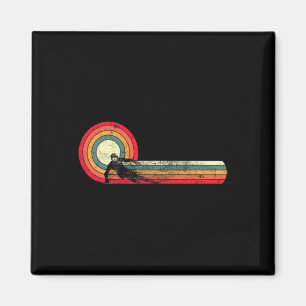 Grappige Retro Ski Vintage Jaren 80 90 Skiën Berga Magneet