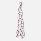 Grappige retro skilift gondel winter skiën wit stropdas (Achterkant)