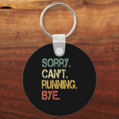 Grappige retro Sorry kan niet lopen Bye XC Track M Sleutelhanger (Voorkant)
